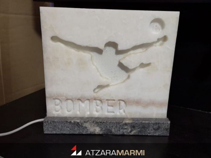 Archisio - Atzara Marmi - Progetto Lampada retroilluminata a led