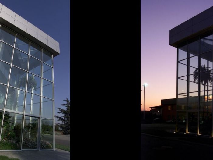 Archisio - Maurizio Giordano Architetto - Progetto Ristrutturazione palazzina uffici - interni e area parcheggio piantumata