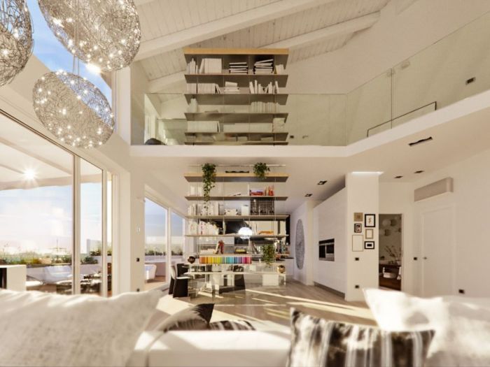 Archisio - Annalisa Carli - Progetto Un attico in stile loft in milano