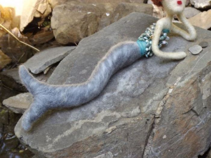 Archisio - Pupillae Art Dolls - Progetto Bambole di feltro mermaid doll