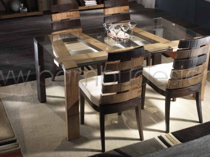 Archisio - Bambu Design - Progetto Tavoli basi tavolo sedie poltroncine