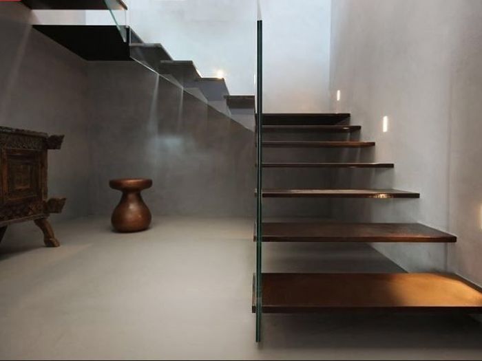 Archisio - Alfio Carmelo Lombardo - Progetto Cantilevered staircase in 2cm sheet metal catania