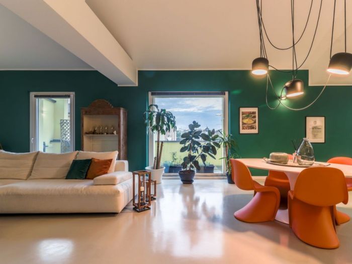 Archisio - Marina Ghedini - Progetto Home staging in attico moderno abitato