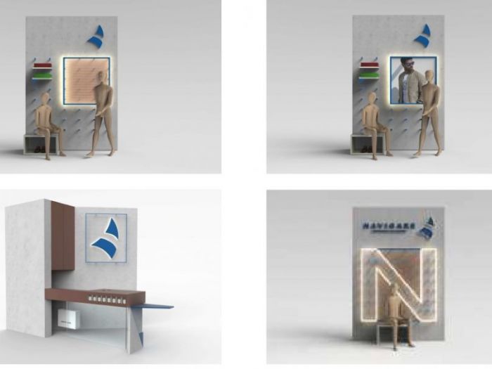 Archisio - Studio Tecnico Engineering Arch Carbone - Progetto Foto progetto concept arredi negozi navigare