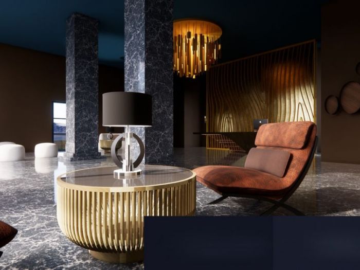 Archisio - Bebdecor - Progetto Allestimento reception hotel