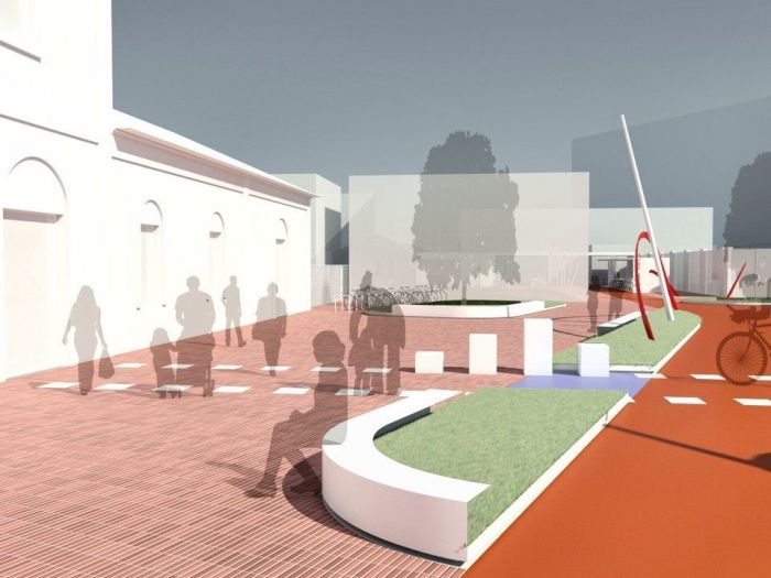 Archisio - Soa Spazio Oltre Larchitettura - Progetto Alt stazione arte e bici alla fermata del treno
