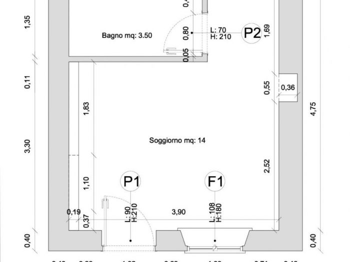 Archisio - Andrea Daguanno - Progetto Ristrutturazione bilocale milano