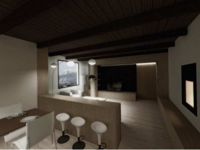 Archisio - Conzinu Desteghene Architetti - Progetto Ristrutturazione appartamento unifamiliare