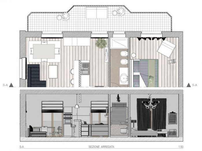 Archisio - Studio Ferretti - Progetto Ristrutturazione appartamento