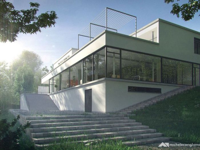 Archisio - Michele Corigliano - Progetto Villa tugendhat