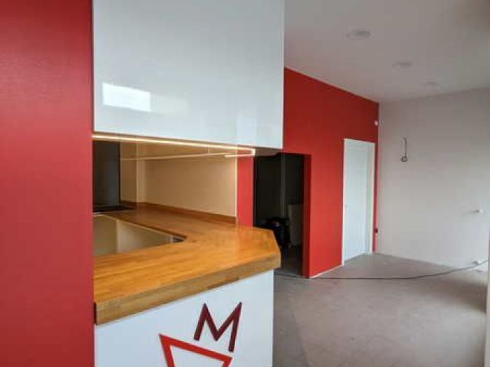 Archisio - Nicola Artuso - Progetto Pizzeria banco di lavoro e banco vendita