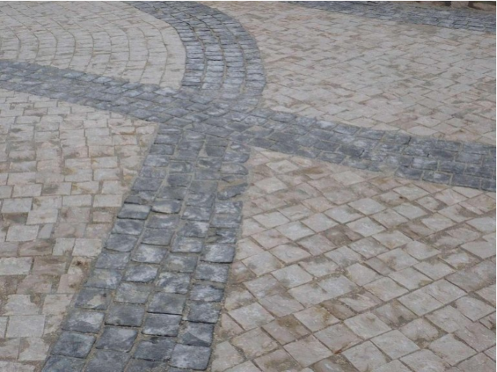 Archisio - Colalillo Marmi - Progetto Cubetti basalto e coreno