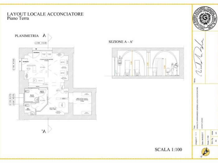 Archisio - Riccardo La Barba - Progetto Negozio parrucchiera