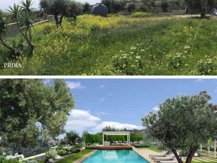 Archisio - Adriana Pedrotti - Progetto Il giardino mediterraneo con piscina