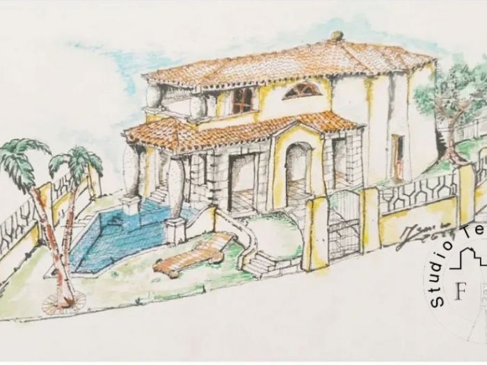 Archisio - Studio Tecnico Loi Geometra Franco - Progetto Villa mediterranea