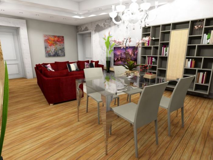 Archisio - Vito De Stefano - Progetto Appartamento 120 mq Roma