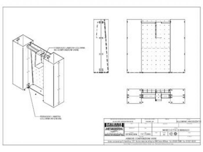 Archisio - Leolab - Progetto Sistema di allestimento adattabile mostra temporanea sulla coltelleria spagnola