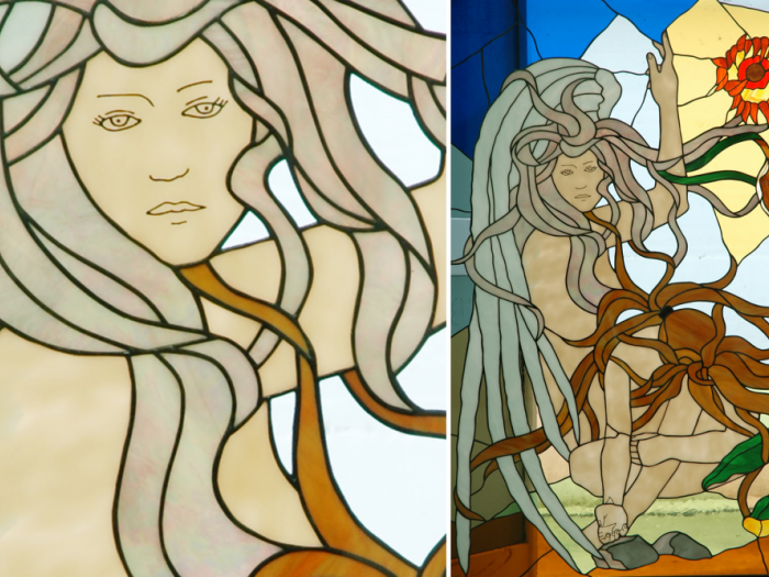 Archisio - Vetreria Calasso - Progetto Vetro curvo vetrate artistiche e stampa digitale su vetro