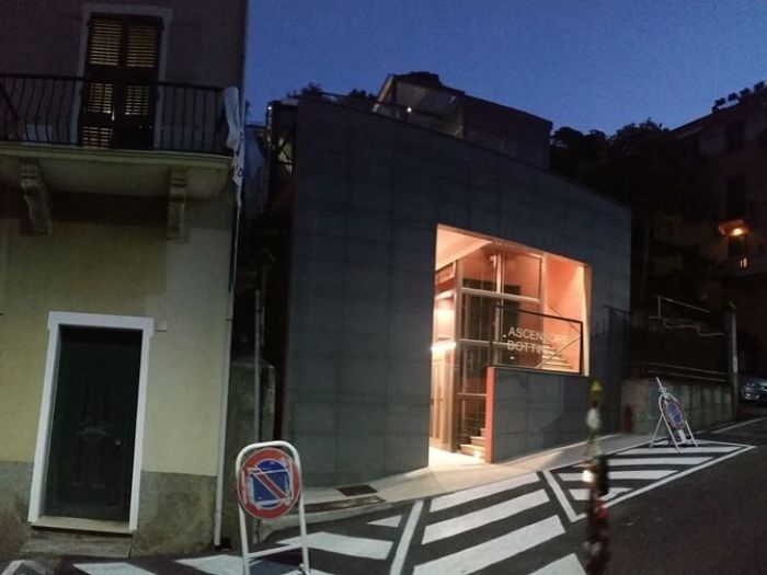 Archisio - Fabio Postani - Progetto Ascensore alla pineta bottini a celle ligure sv