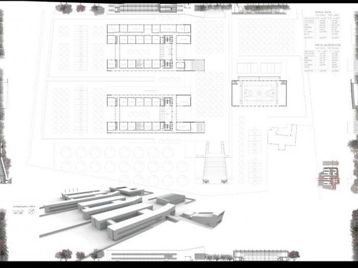 Archisio - Marco Mazzella - Progetto Concorso complesso scolastico
