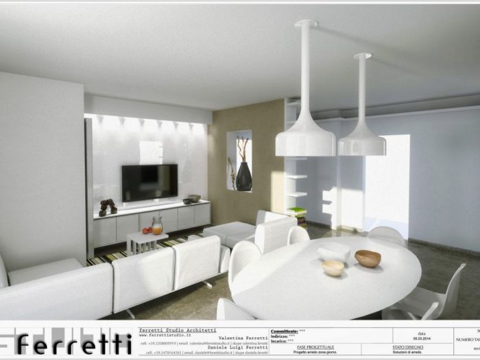 Archisio - Studio Ferretti - Progetto Arredo soggiorno