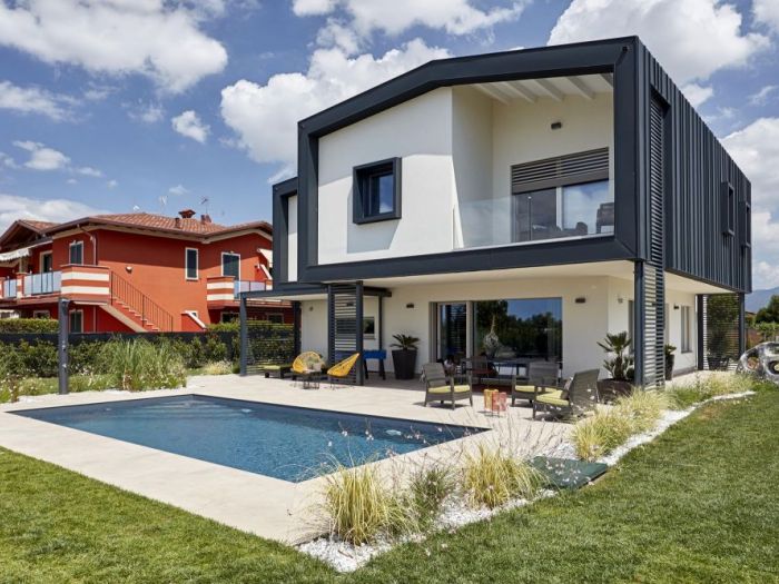 Archisio - Marlegno - Progetto Villa moderna in legno bergamo