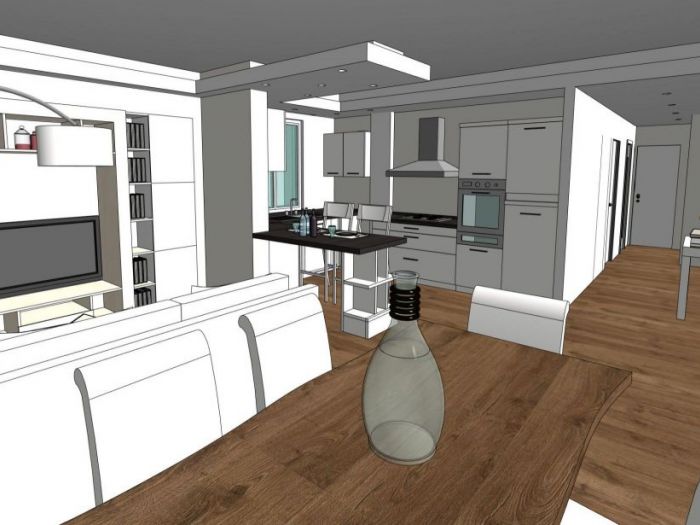 Archisio - Mc Rendering Solution - Progetto open space Avanti tutta