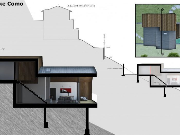 Archisio - Giorgio Patierno - Progetto Villa su lago di como