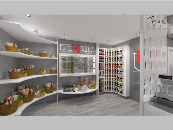 Archisio - Tecnocad Service - Progetto Rendering locale commerciale