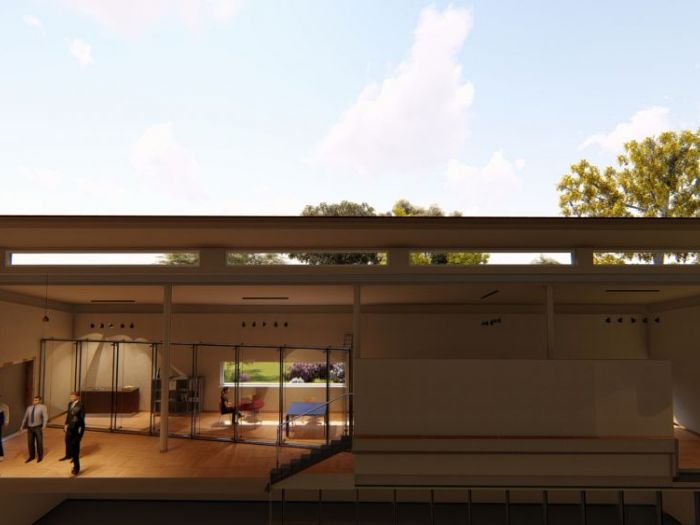 Archisio - Andrea Sorci Natural Living - Progetto Ipotesi progetto di ripristino di un capannone a borghetto flaminio rm per la sede museale della fondazione