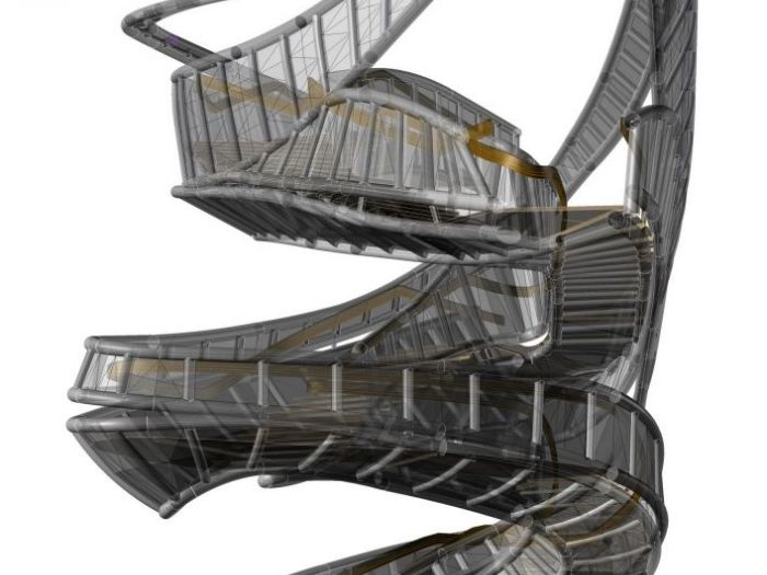 Archisio - Roberto Rossi - Progetto Scale per interni - fuksas e armani - new york