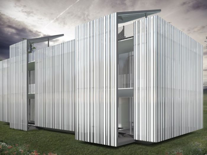 Archisio - Minima Architetti - Progetto Minima architetti progetto case prefabbricate modulazioni di trasparenza