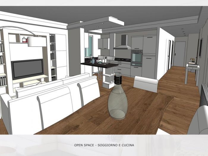 Archisio - Mc Rendering Solution - Progetto open space Avanti tutta