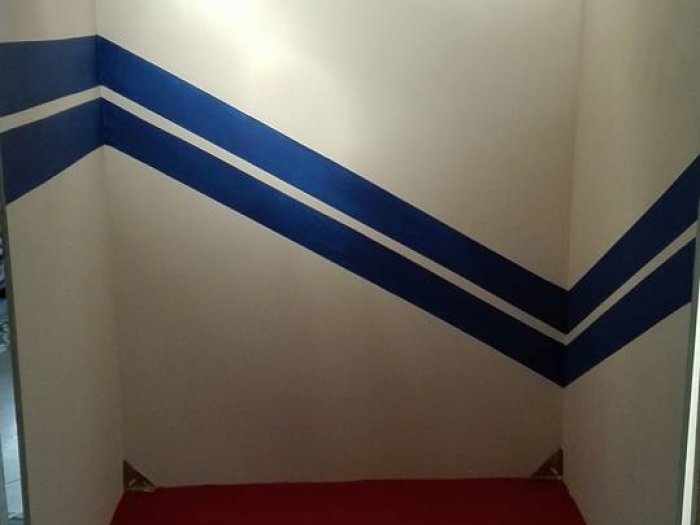 Archisio - Edyta Komar - Progetto Decorazione di parete di un ristorante di una sala hobby in una sala da gioco e allestimento per show-room per unazienda nel settore moda