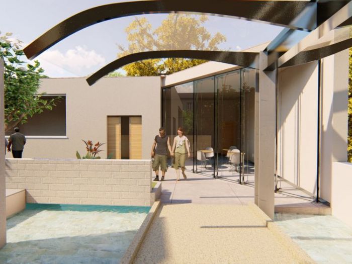 Archisio - Andrea Sorci Natural Living - Progetto Ipotesi progetto di ripristino di un capannone a borghetto flaminio rm per la sede museale della fondazione