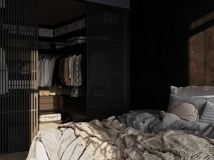 Archisio - Red Head Design - Progetto Camera da letto con spogliatoio