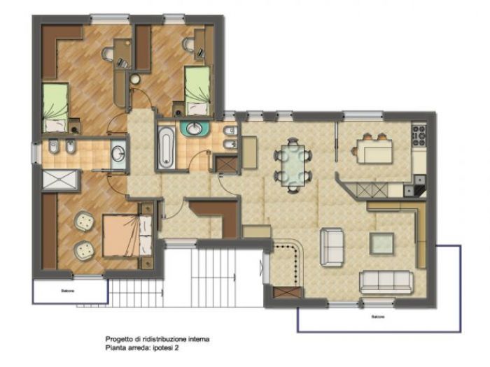 Archisio - Studio Viceconti - Progetto Distribuzioni interne