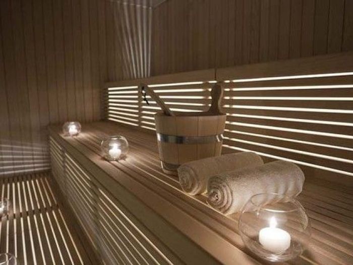 Archisio - Solaris Acqua Sport Srl - Progetto Wellness -sauna finlndese bagno di vaporedocce hammam