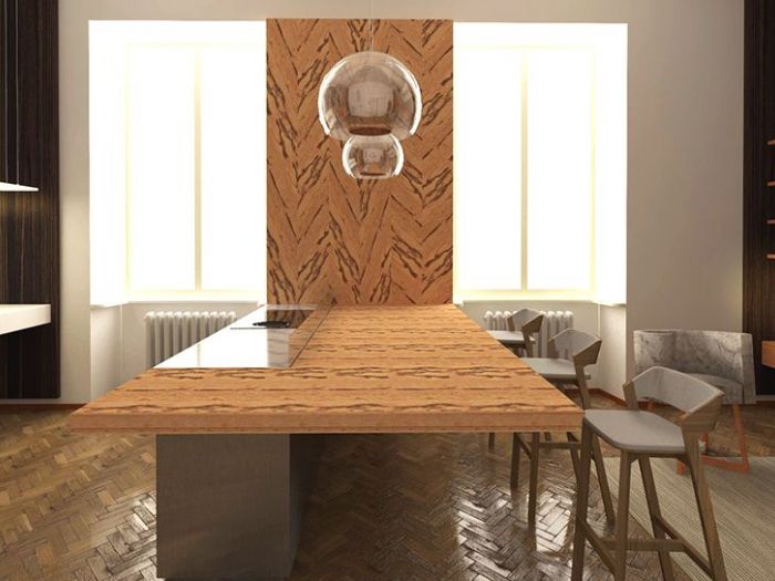 Archisio - Edoardo Sborchia - Progetto Zona giorno in appartamento milanese