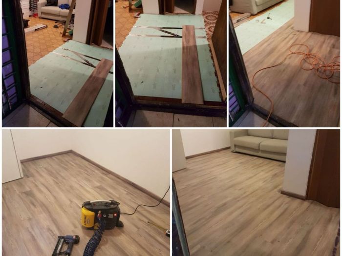 Archisio - Parquettista Roma - Progetto Posa pavimento laminato e vinilico