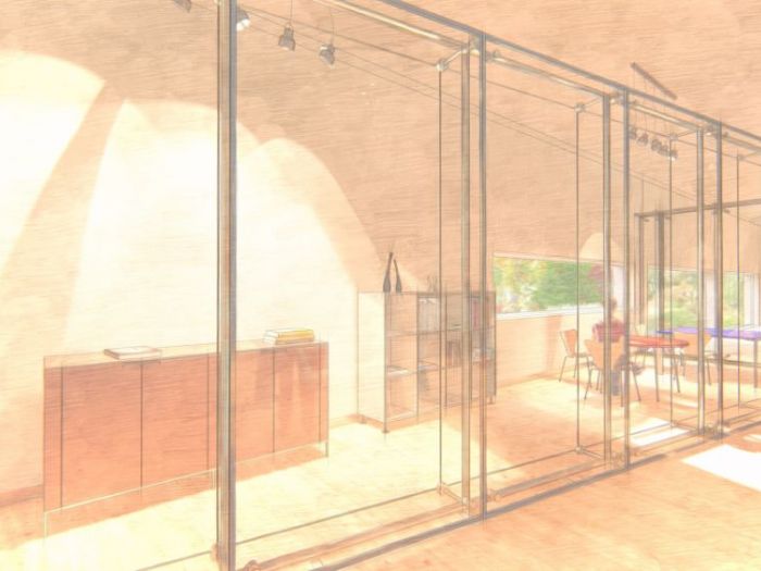 Archisio - Andrea Sorci Natural Living - Progetto Ipotesi progetto di ripristino di un capannone a borghetto flaminio rm per la sede museale della fondazione