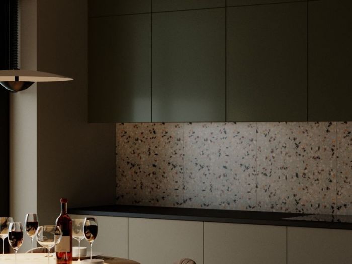 Archisio - Red Head Design - Progetto Cucina con soggiorno