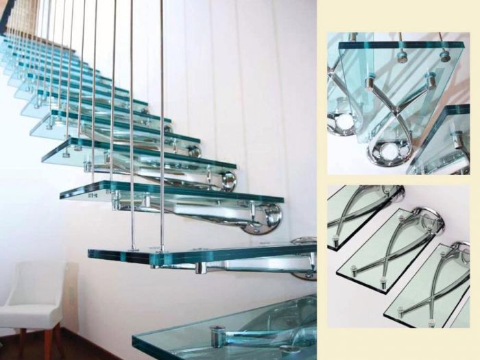 Archisio - Vetreria Artistica Tonazzi - Progetto Scale in vetro e acciaio