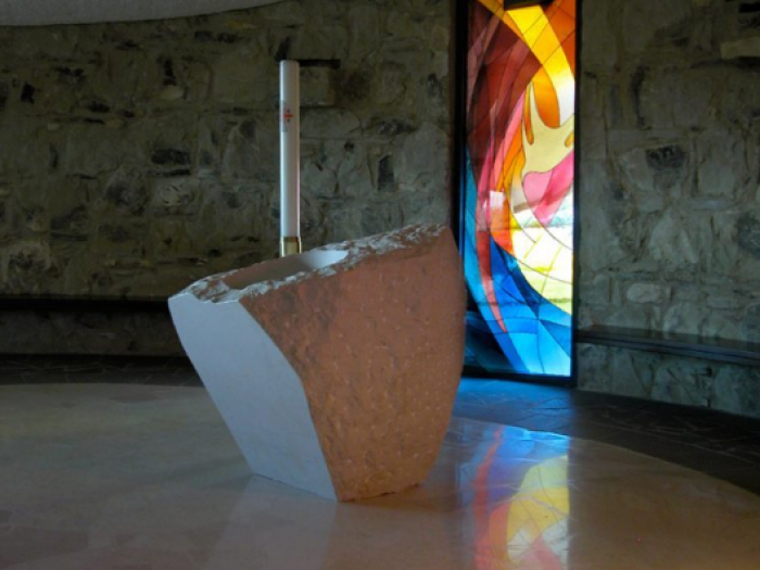 Archisio - Ateliers Romeo - Nicolas Dubois - Progetto La chiesa di theotokos a loppiano - fonte battesimale