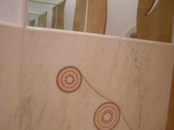 Archisio - Guglielmi Marmi Snc - Progetto Decoro mosaico su rosa portogallo decoro parquet decoro stella decoro geometrico decoro pavimento