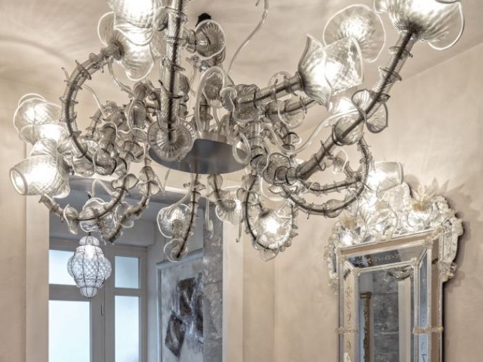 Archisio - Multiforme Lighting - Progetto Lampadari di lusso in vetro di murano per villa privata in franciacorta