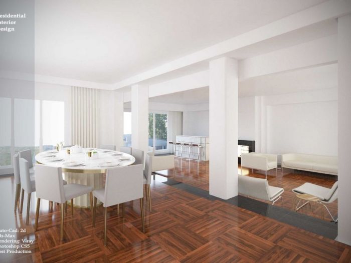 Archisio - Rosa Nozari - Progetto Interior spaces - 3d modeling and rendering