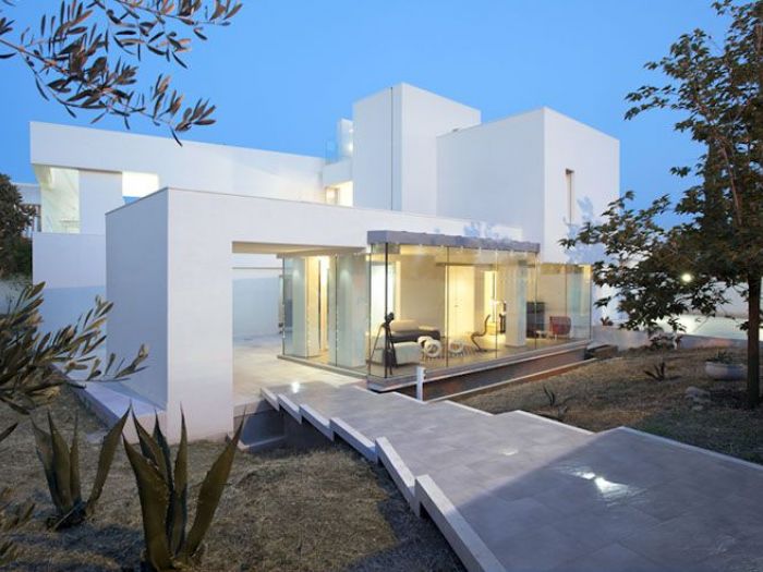 Archisio - Pedone Working - Progetto Villa di gioia casa passiva mediterranea