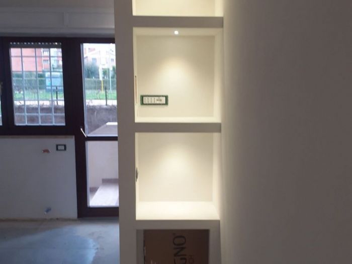 Archisio - Mani Srl Ristrutturazini - Progetto Living roma zona madonnetta