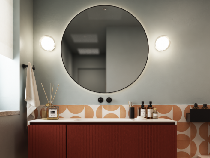 Archisio - Mam Interior Designer Render Artist - Progetto Progetto di interior design per un bagno moderno